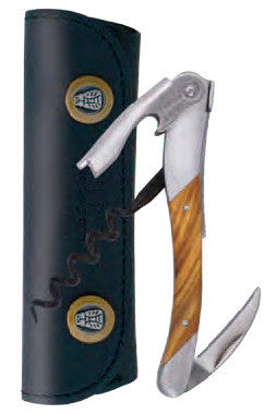 Chateau Laguiole Waiter's Corkscrew, Olive Wood Grand Cru