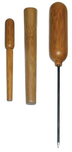 Ice Pick with Bamboo Handle and Sheath