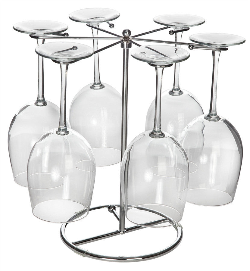 Six Wine Glass Drying Rack (4-color box)