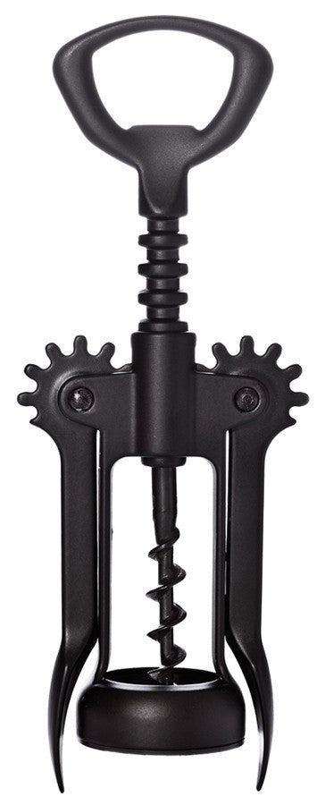 Ebony Wing Corkscrew, Auger Worm, Teflon Coated- Made in Italy