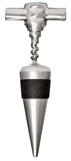 Classico Solid S/S Bottle Stopper- Pocket Corkscrew Top