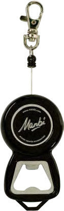 Reel-It-In Bottle Opener, Black ABS Plastic