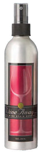 Wine Away Red Wine Stain Remover, 8 oz Bottle, Brushed Aluminum