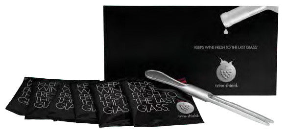 Wine Shield (Wine Preserva) 6 Pak w/Insert Fork