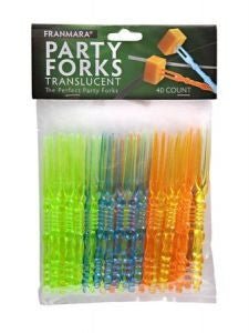 Party Forks, Translucent 40 Count