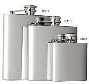 Captive-Top Pocket Flask, 8 oz.