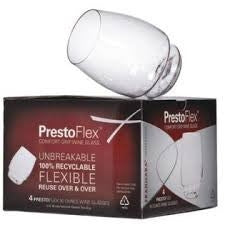 PrestoFlex? Stemless Wine Glass, Set of 4 in Printed Box