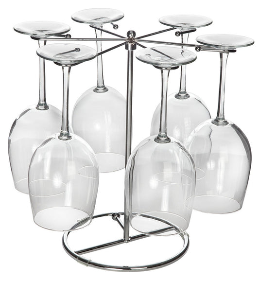 Six Wine Glass Drying Rack (4-color box)