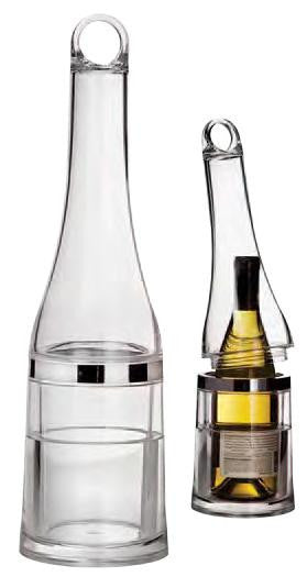 Portage Deluxe Portable Wine Chiller, 2-Piece (Base and Screw-Top Dome)
