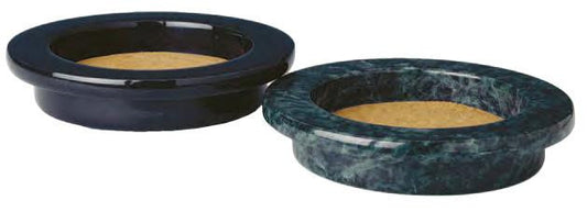 Grande Wine Bottle Coaster, Black Marble