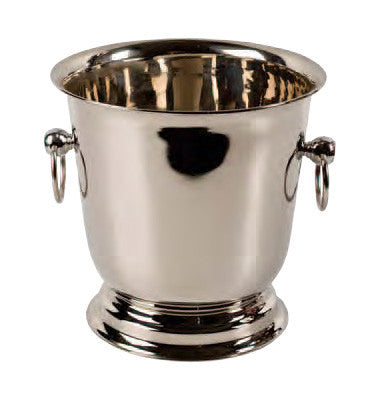Royal Wine and Champagne Chiller, 18/8 Stainless Steel with Built-in Pedestal